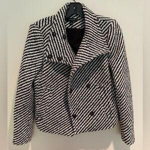 Ann Taylor Peacoat Black and White Size XS